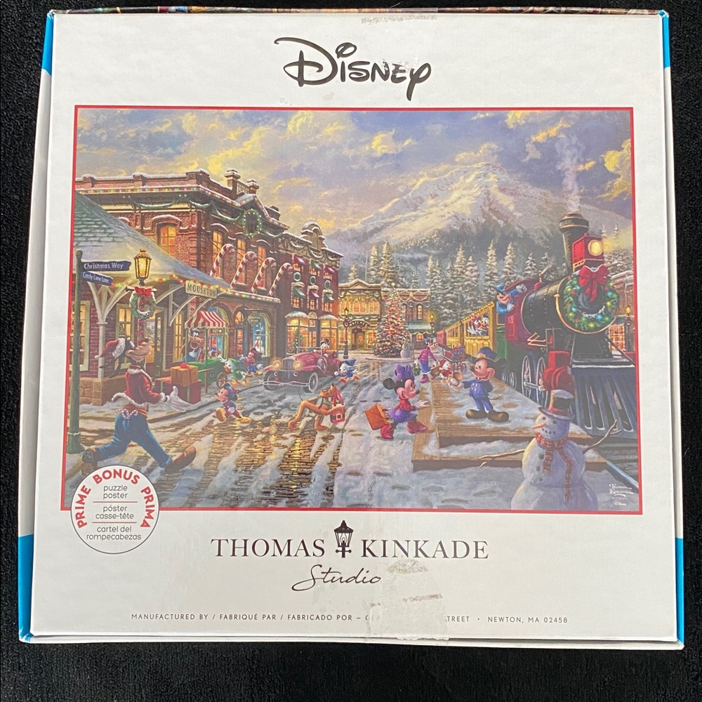 Disney Thomas Kinkade Festive Winter Christmas puzzle - Picture 2 of 3